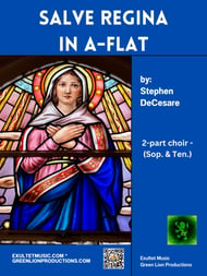 Salve Regina in A-flat Two-Part Mixed choral sheet music cover Thumbnail